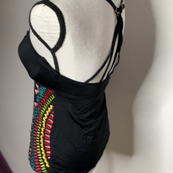 Laundry by Shelli Segal Patterned Strappy Tankini SW2042 - Picture 5 of 9